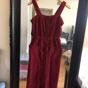 Urban Outfitters Chord Overall Dress